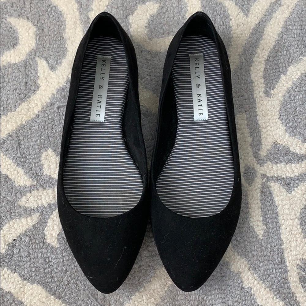 Kelly + Katie Black Flats